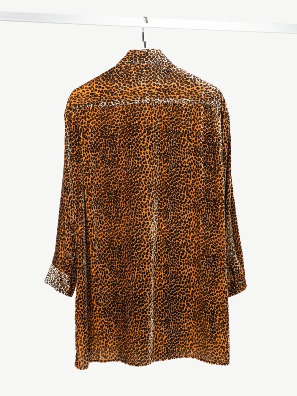 The Kooples Leopard Velvet Buttoned Tunic Shirt - Picture 3 of 12